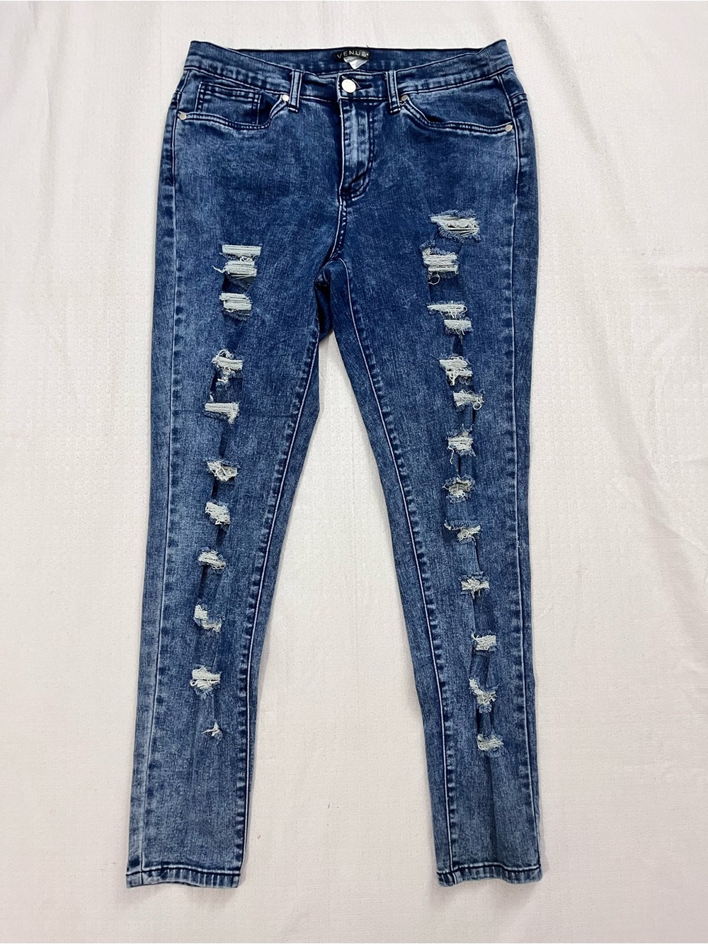 VENUS Acid washed Ripped Skinny Jeans size 10